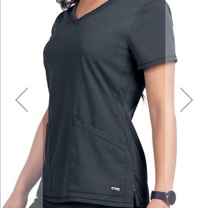 Grey Scrubs - comfy and pockets all over!